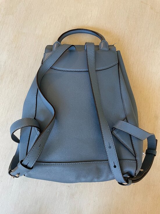 Michael Kors blue leather backpack